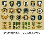 military stripes  emblems ...