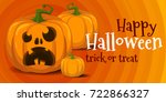 halloween pumpkin | Shutterstock .eps vector #722866327