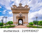 Patuxai Victory Monument of Vientiane, Laos