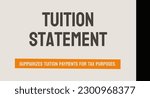 Form 1098 T - Tuition Statement for education tax credits.