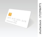 mockup credit card. empty... | Shutterstock .eps vector #1722986971