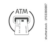 bank atm machine slot icon.... | Shutterstock .eps vector #1933380887