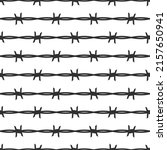 barbed wire seamless pattern.... | Shutterstock .eps vector #2157650941