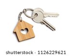 House Keys With House Shaped...