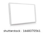 White Tablet  Isolated On White ...