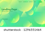 website landing page. geometric ... | Shutterstock .eps vector #1296551464