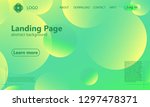 website landing page. geometric ... | Shutterstock .eps vector #1297478371