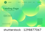 website landing page. geometric ... | Shutterstock .eps vector #1298877067