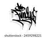 funday graffiti tag style design