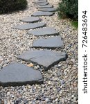 Path Of Plated Stones On Gravel ...