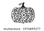 halloween leopard print pumpkin ... | Shutterstock .eps vector #1976899277