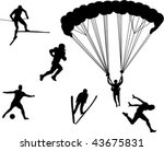 silhouettes of sports | Shutterstock .eps vector #43675831