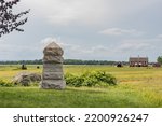 Winfield Scott Hancock Wounding Monument, Gettysburg National Military Park, PA USA, Gettysburg, Pennsylvania