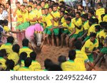 Small photo of Jallikattu: (Bull-Taming Sport)India, Tamil Nadu State, Avaniyapuram. February,5th,2017. Jallikattu is a bull taming sport a part of Pongal celebration, This is one of the oldest living ancient sport