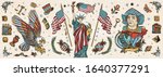 united states of america. old... | Shutterstock .eps vector #1640377291