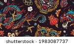 tigers and dragons. traditional ... | Shutterstock .eps vector #1983087737