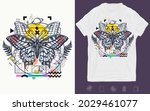 esoteric butterfly. symbol of... | Shutterstock .eps vector #2029461077
