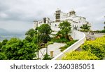 Small photo of Udaipur, Rajasthan - 11 Sept 2023 - Sajjangarh Palace or Monsoon Palace is a hilltop palatial residence in the city of Udaipur, Rajasthan