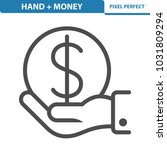 hand   money icon. professional ... | Shutterstock .eps vector #1031809294