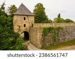 Small photo of The historic 16th century Kastel Fortress in Banja Luka, Republika Srpska, Bosnia and Herzegovina. Main entrance tower viewed from inside
