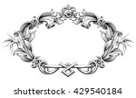vintage baroque victorian frame ... | Shutterstock .eps vector #429540184