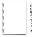 jpeg blank notebook isolated on ... | Shutterstock . vector #74102503