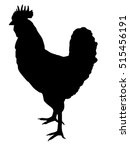 rooster silhouette | Shutterstock .eps vector #515456191