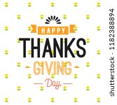 thanksgiving day. logo  text... | Shutterstock .eps vector #1182388894