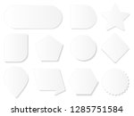 set of various empty geometric... | Shutterstock .eps vector #1285751584
