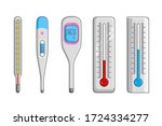 medical thermometer. classic... | Shutterstock .eps vector #1724334277