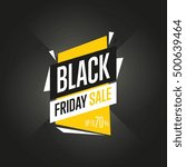  black friday sale sticker... | Shutterstock .eps vector #500639464