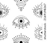 evil eye seamless pattern.... | Shutterstock .eps vector #2169198267