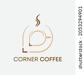 coffee and tea logo  coffee... | Shutterstock .eps vector #2053294901