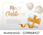 merry christmas lettering in... | Shutterstock .eps vector #1238868427
