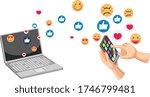 set of social media emoticon... | Shutterstock .eps vector #1746799481