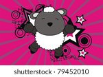 sheep jump cartoon background... | Shutterstock .eps vector #79452010