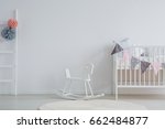 Stylish Baby Room With White...