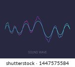 music sound waves. audio... | Shutterstock .eps vector #1447575584