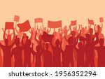 peaceful protest and revolution.... | Shutterstock .eps vector #1956352294