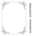 decorative frame with swirls... | Shutterstock .eps vector #2142070981
