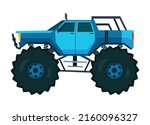 monster truck. bright colorful... | Shutterstock .eps vector #2160096327
