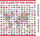 flags all over the world vector ... | Shutterstock .eps vector #689855461