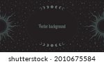 dark esoteric background with... | Shutterstock .eps vector #2010675584
