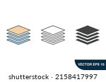 layer icons  symbol vector... | Shutterstock .eps vector #2158417997