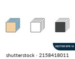 layer icons  symbol vector... | Shutterstock .eps vector #2158418011