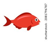 Illustration Design Red Fish...