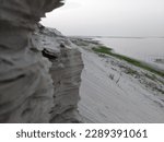 Small photo of The Stenomylus Quarry, displaying cross-bedded and poorly indurated sandstone layers, Bangladeshes one of the common scenery.
