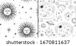vector illustration set of moon ... | Shutterstock .eps vector #1670811637