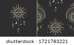vector illustration set of moon ... | Shutterstock .eps vector #1721783221