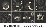 vector illustration set of moon ... | Shutterstock .eps vector #1933770731
